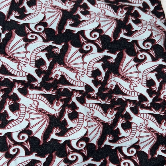 🟣LuLaRoe One Size Dragon Leggings Game of Thrones - Picture 2 of 3